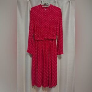Uniqlo Ines De La Fressange Red Polka Dot Dress XS